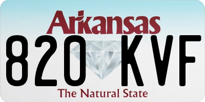 AR license plate 820KVF