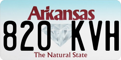 AR license plate 820KVH