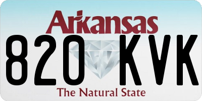AR license plate 820KVK