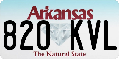 AR license plate 820KVL