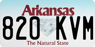 AR license plate 820KVM