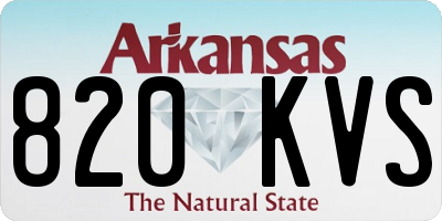 AR license plate 820KVS