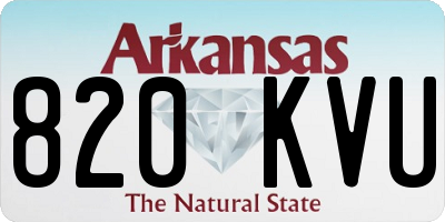 AR license plate 820KVU