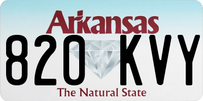 AR license plate 820KVY