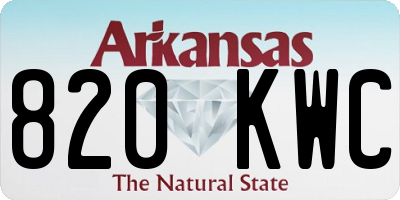 AR license plate 820KWC