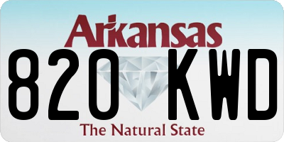 AR license plate 820KWD