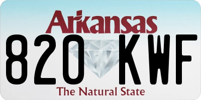 AR license plate 820KWF