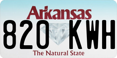 AR license plate 820KWH