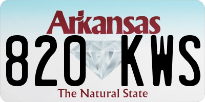 AR license plate 820KWS