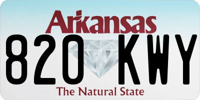 AR license plate 820KWY
