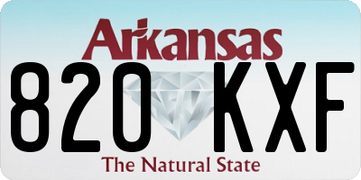 AR license plate 820KXF