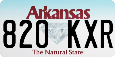 AR license plate 820KXR