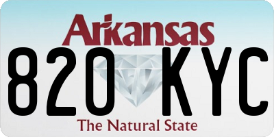 AR license plate 820KYC
