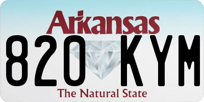 AR license plate 820KYM