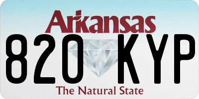 AR license plate 820KYP