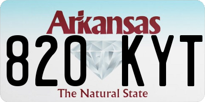 AR license plate 820KYT