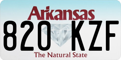 AR license plate 820KZF
