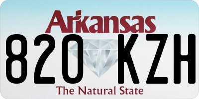 AR license plate 820KZH