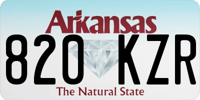 AR license plate 820KZR