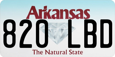 AR license plate 820LBD