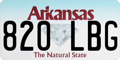 AR license plate 820LBG