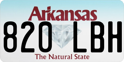 AR license plate 820LBH