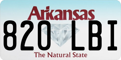 AR license plate 820LBI