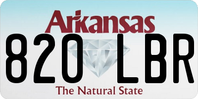 AR license plate 820LBR