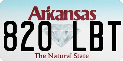 AR license plate 820LBT