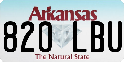 AR license plate 820LBU