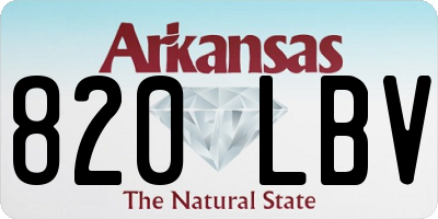 AR license plate 820LBV