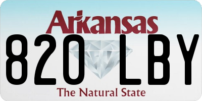 AR license plate 820LBY