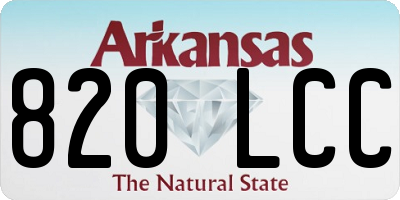 AR license plate 820LCC
