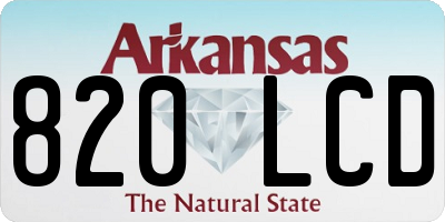 AR license plate 820LCD