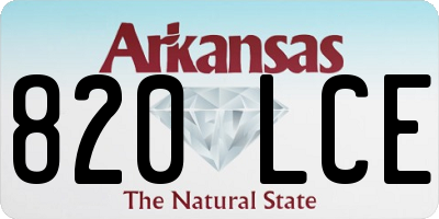 AR license plate 820LCE