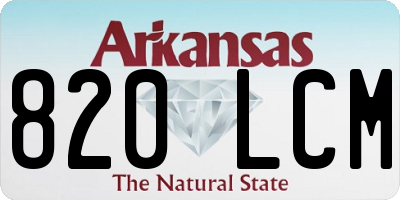 AR license plate 820LCM
