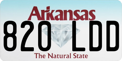 AR license plate 820LDD
