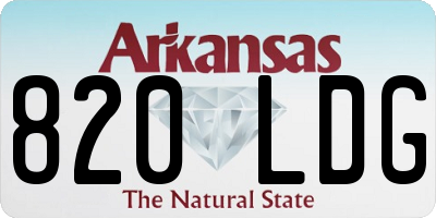 AR license plate 820LDG