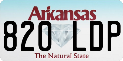 AR license plate 820LDP