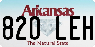 AR license plate 820LEH