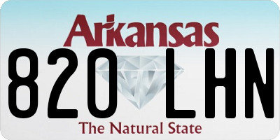 AR license plate 820LHN
