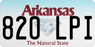 AR license plate 820LPI