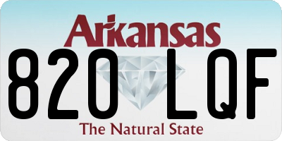 AR license plate 820LQF