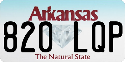 AR license plate 820LQP