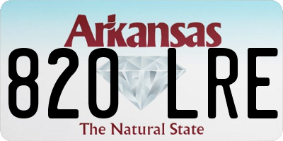 AR license plate 820LRE