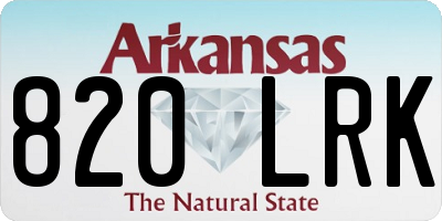 AR license plate 820LRK