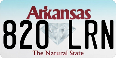 AR license plate 820LRN
