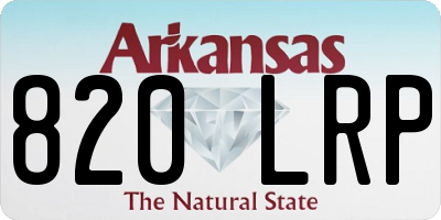 AR license plate 820LRP