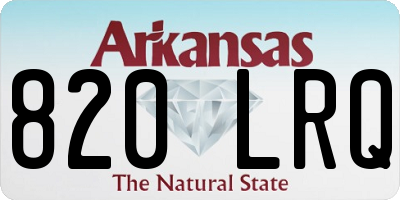 AR license plate 820LRQ