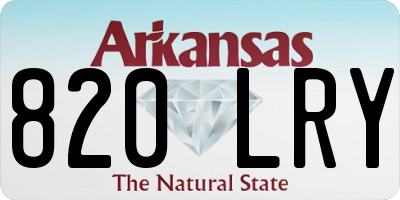 AR license plate 820LRY